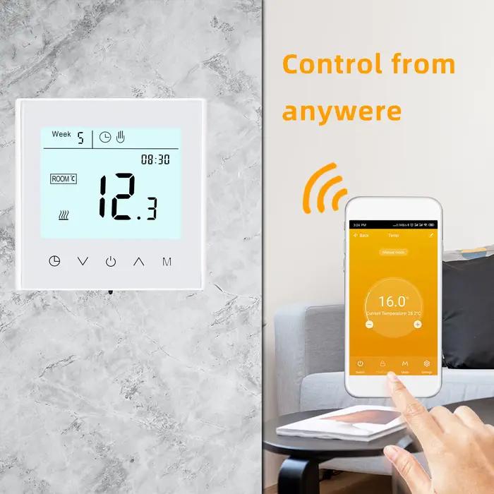 Minco – Thermostat Wifi intelligent MK100 AC95 ~ 240V 50 ~ 60HZ 3A/16a