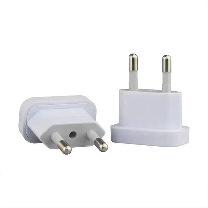 1 pièces 4.8mm adaptateur de prise de courant US vers ue Euro Europe