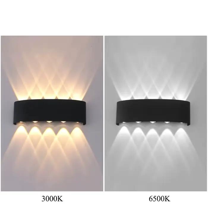 Mur LED lampe 4/6/8/10 lampes murales extérieures haut et bas vers l'éclairage pour la décoration de