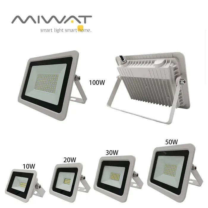 Projecteur LED blanc 100W 50W 30W 20W 10W AC 220V, réflecteur extérieur étanche, lampadaire, appliqu