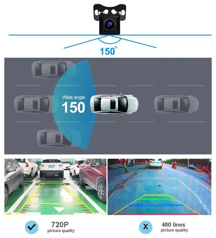 Caméra de recul HD 720P pour voiture