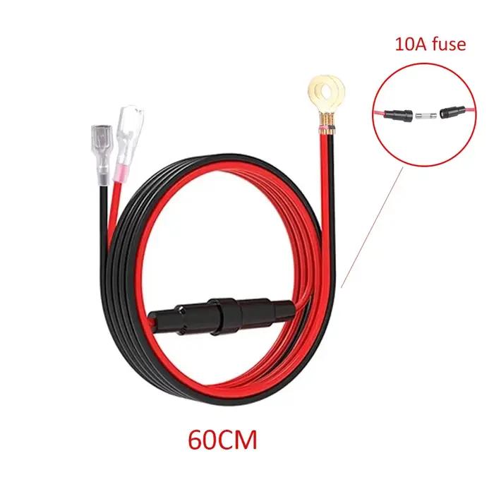Prise de chargeur de voiture double type-c et double USB, 4 Ports, charge rapide, étanche avec voltm