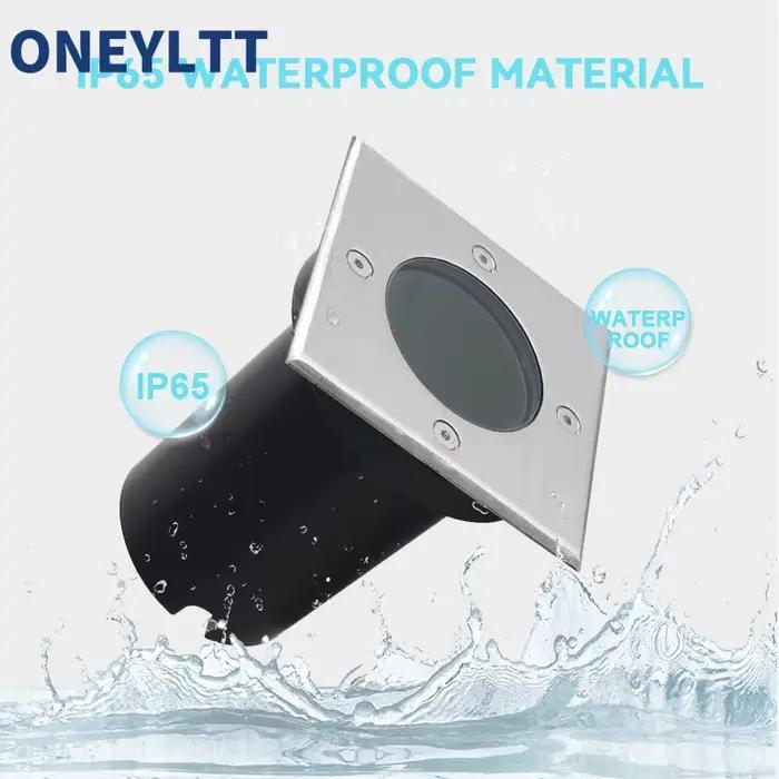 Spot Lumineux LED Encastrable dans le Sol, Éclairage d'Extérieur, Étanche, 12V 85-265V, GU10 MR16