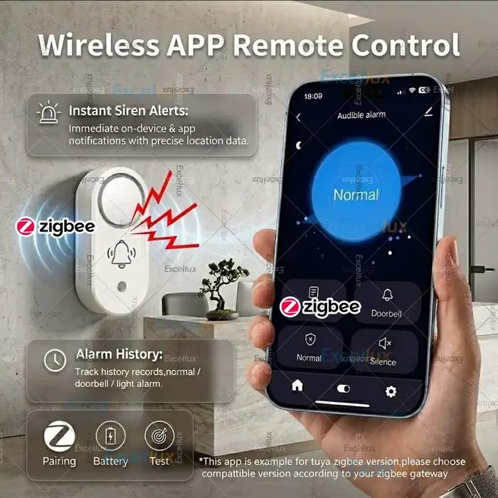 Sirène d'alarme intelligente Zigbee 110 dB