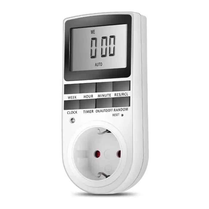 Minuterie numérique Programmable, interrupteur de temps, sortie 230V 220V 120V 16A 15A 13A 10A UK EU US, prise de minuterie de cuisine 60Hz