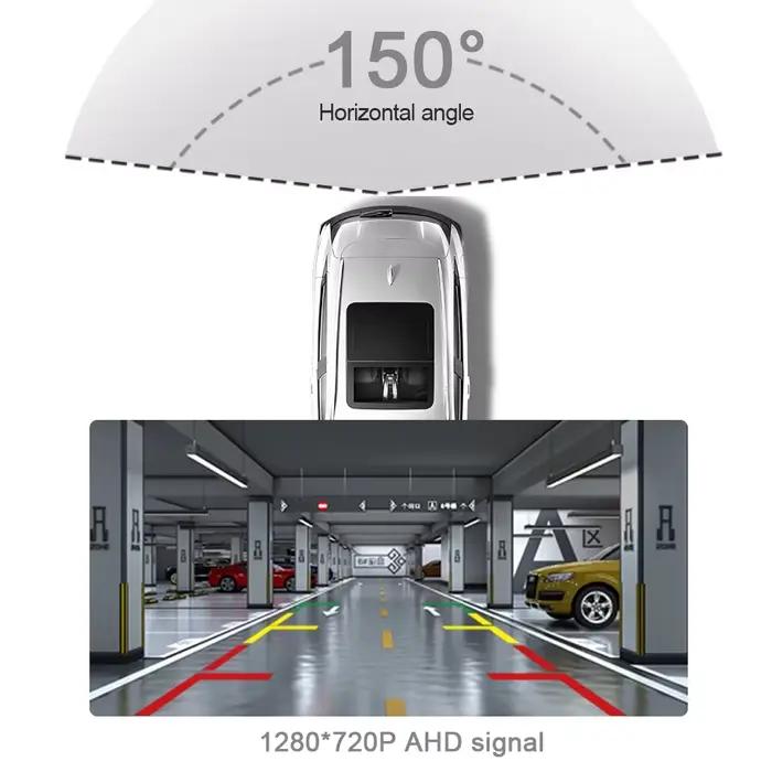 Caméra de recul pour voiture AHD 720P HD Vision nocturne Fisheye 360 °