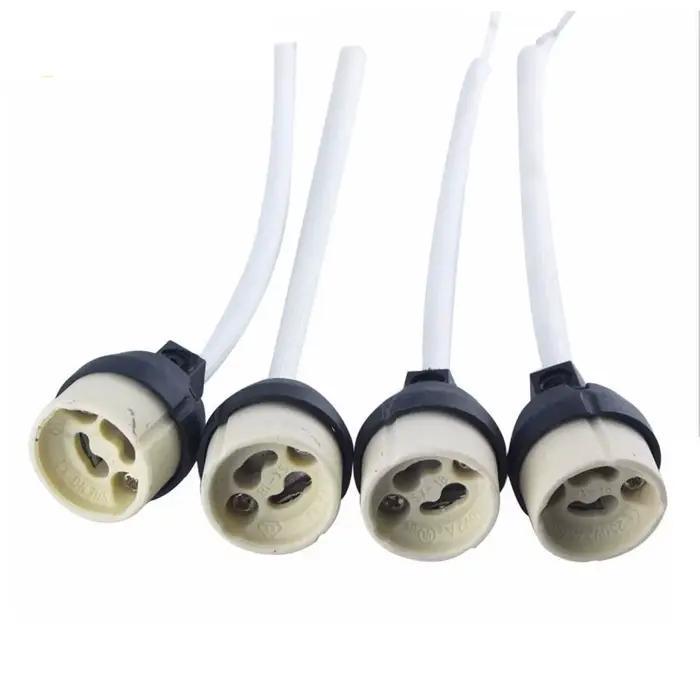 Adaptateur de connecteur de prise, 4 pièces, nouveau GU10 céramique LED/CFL/support de lampe halogèn