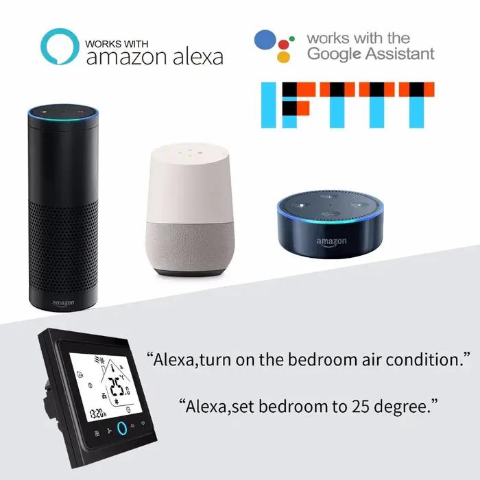 Thermostat intelligent WiFi Moes pour le contrôle de la température du chauffage au sol (eau/électricité) et de la