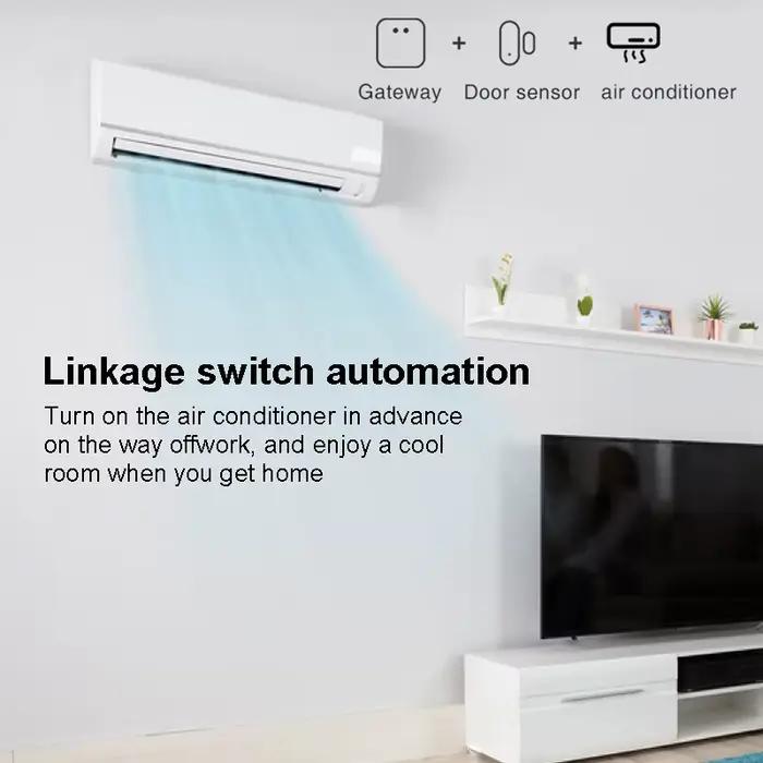 Capteur de porte SECUGARD Zigbee détecteur ouvert et fermé pour maison intelligente application Smart Life surveillance en temps réel portes fenêtres sécurité protection occasions spéciales à offrir