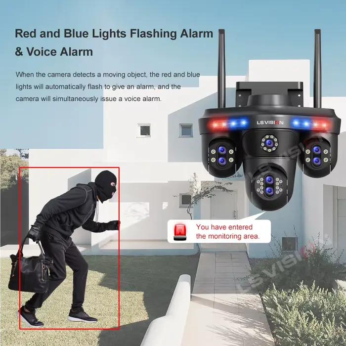Caméra de sécurité domestique WiFi LS VISION 10K