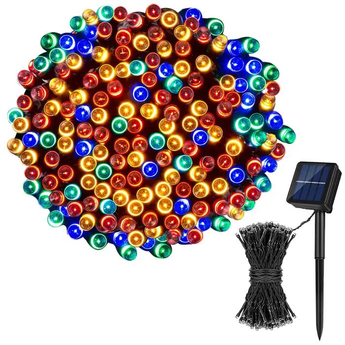 Guirlande lumineuse LED en plastique et cuir