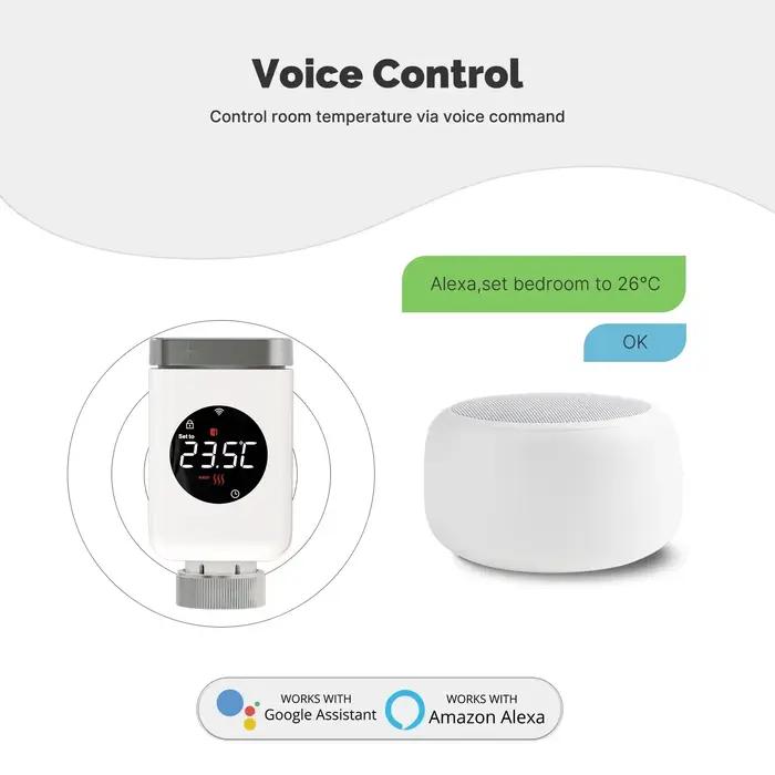 MOES – vanne de radiateur thermostatique intelligente Wifi/Zigbee
