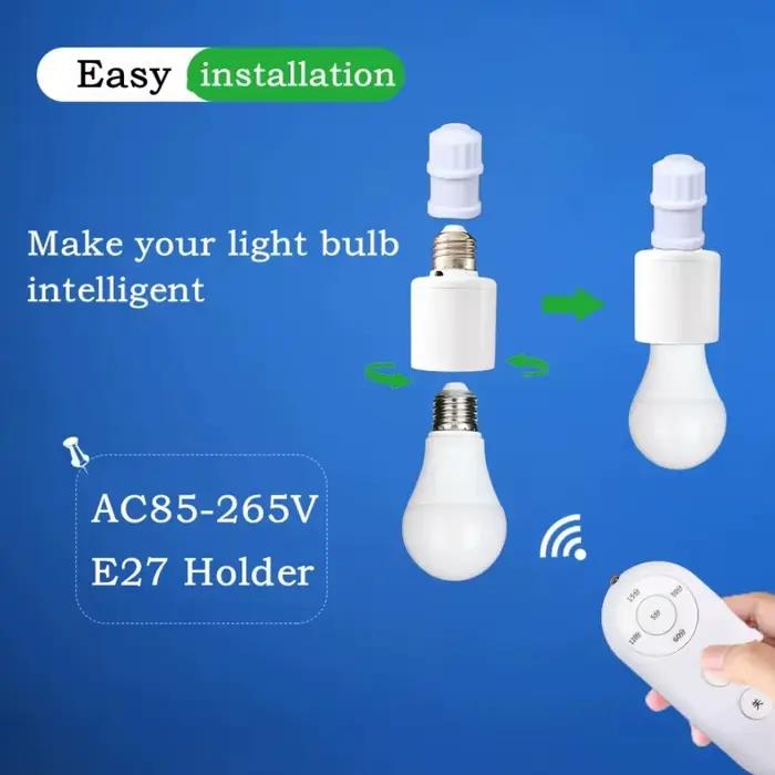 E27 110V 220V maison Multi interrupteur d'éclairage 60W télécommande sans fil minuterie intelligente