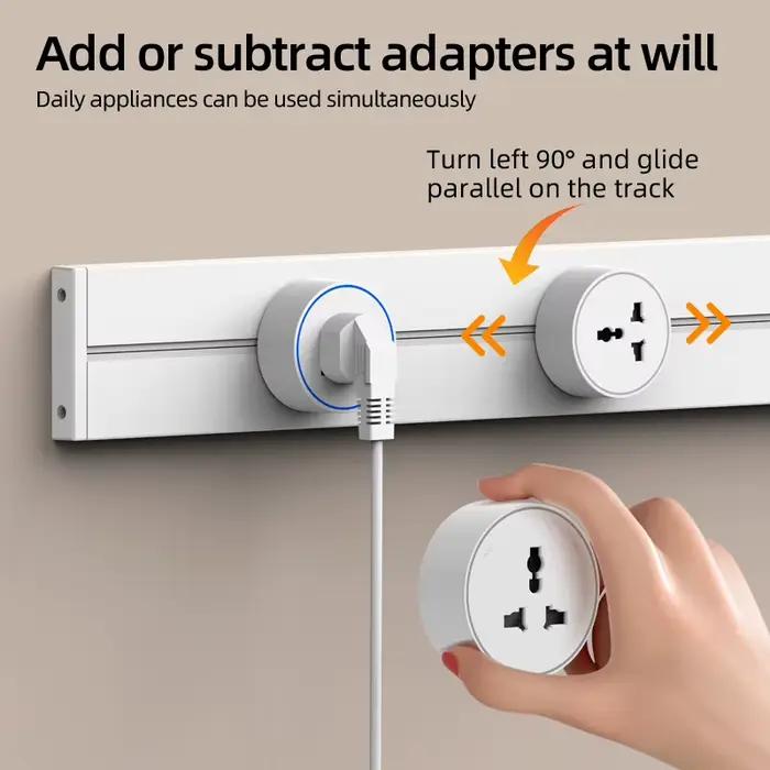 Prise murale 8000W avec interrupteur FR adaptatrice mobile Standard EU US UK et ports USB pour usage résidentiel et général occasions spéciales