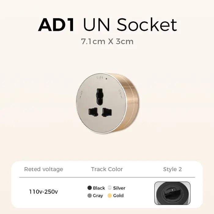 Avoir-Adaptateur de prise de rail rond AD1