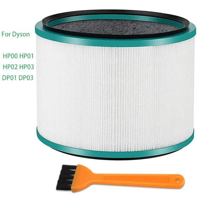 Filtres HEPA HP01 HP02 pour purificateurs d'air Dyson blancs et verts à remplacer régulièrement pour un air purifié et une meilleure santé en bureau ou espace de travail