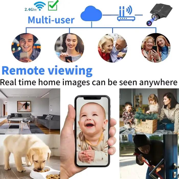 Caméra IP CUGUU Mini Caméra de Surveillance avec Détection de Mouvement pour Maison Bureau et Moniteur de Sommeil de Bébé Occasions Spéciales