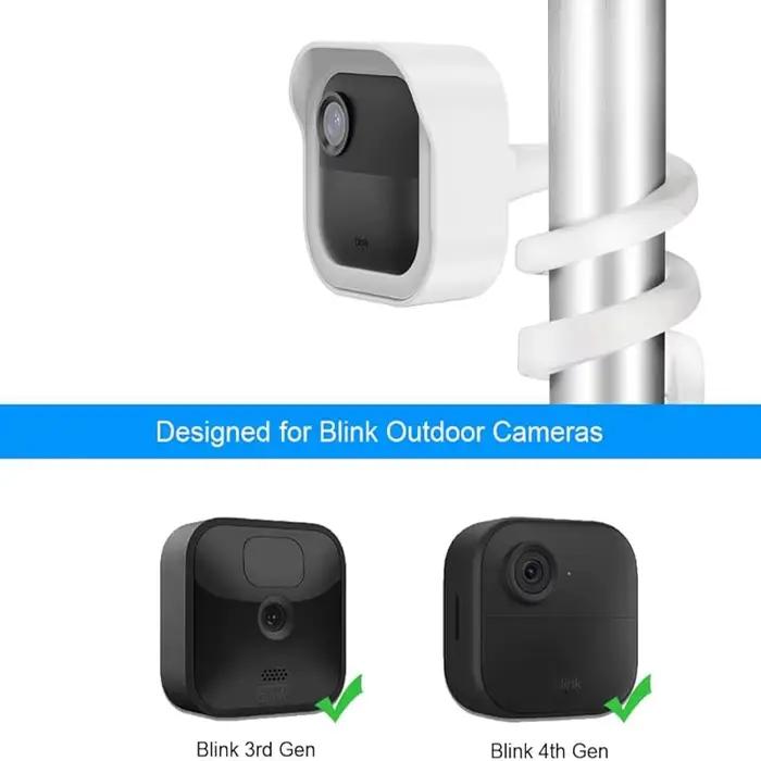 Support flexible à fixation rotative pour caméra Blink Outdoor 4 3e génération 2K+ avec boîtier de protection résistant