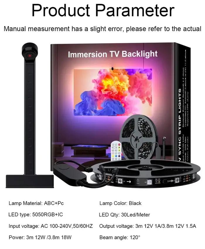Bande LED rétro-éclairage pour TV 55-65 pouces technologie SMD intelligence ambiante pour salon cinéma privé