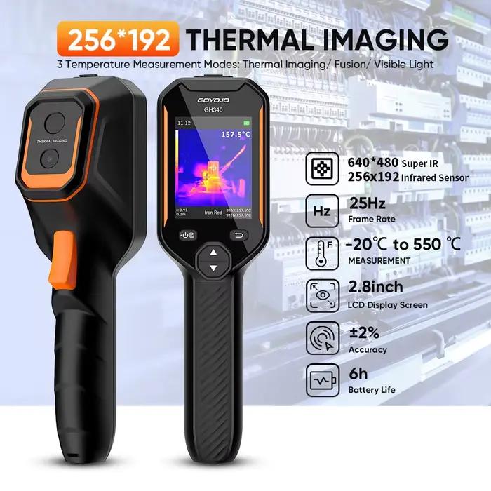 Caméra thermique 640x480 à super résolution avec double