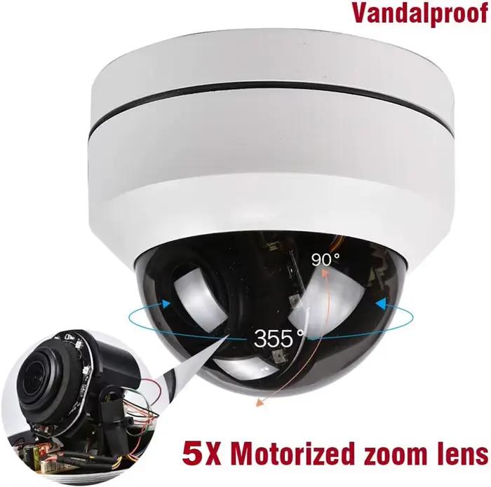Mini caméra PTZ RS485 HD analogique 1080P avec zoom 5X (2