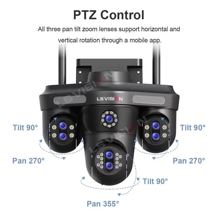 Caméra de sécurité domestique WiFi LS VISION 10K