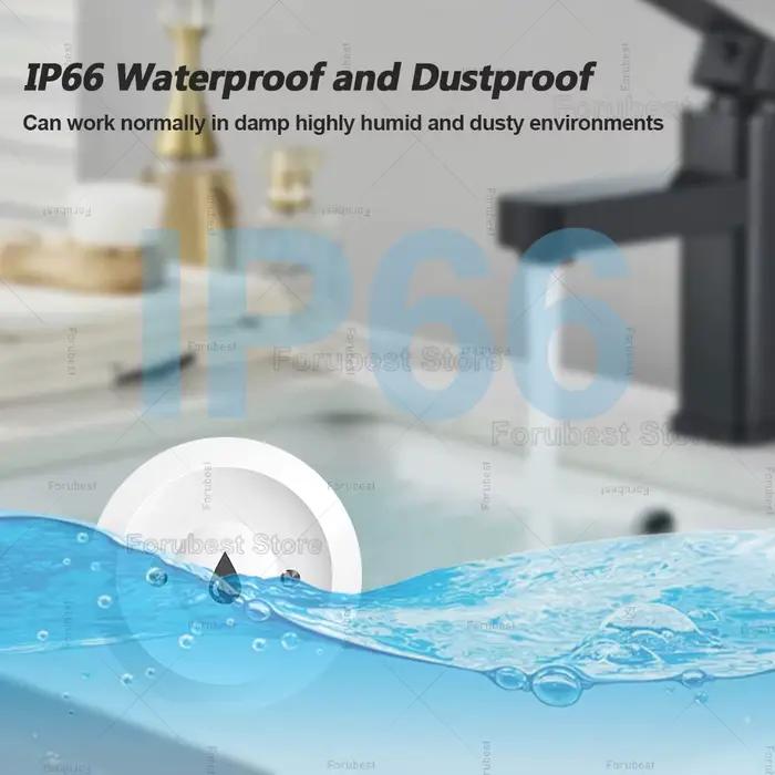 Capteur d'eau Zigbee 3.0 avec alerte de fuite d'eau et système d'alarme de sécurité pour protection maison et local commercial occassions spéciales