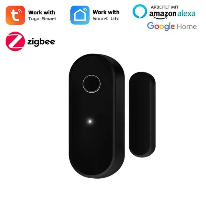 Capteur de porte SECUGARD Zigbee détecteur ouvert et fermé pour maison intelligente application Smart Life surveillance en temps réel portes fenêtres sécurité protection occasions spéciales à offrir