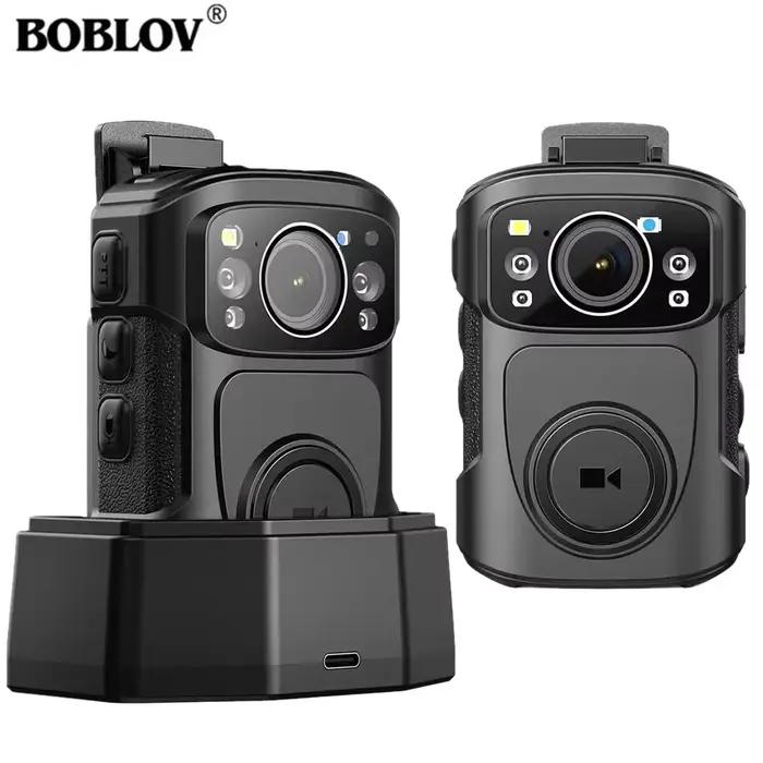 BOCombination-Mini caméra Linge VB4K5 4K, IP68, batterie GPS, caméra de police 128 Go, enregistremen