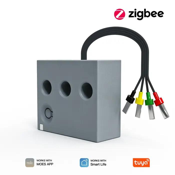 Module de mesure de puissance intelligent MOES monophasé avec transformateur de courant intégré pour contrôle de la consommation électrique et suivi d'énergie bidirectionnel pour propriétaires de panneaux solaires et gestionnaires de systèmes électriques