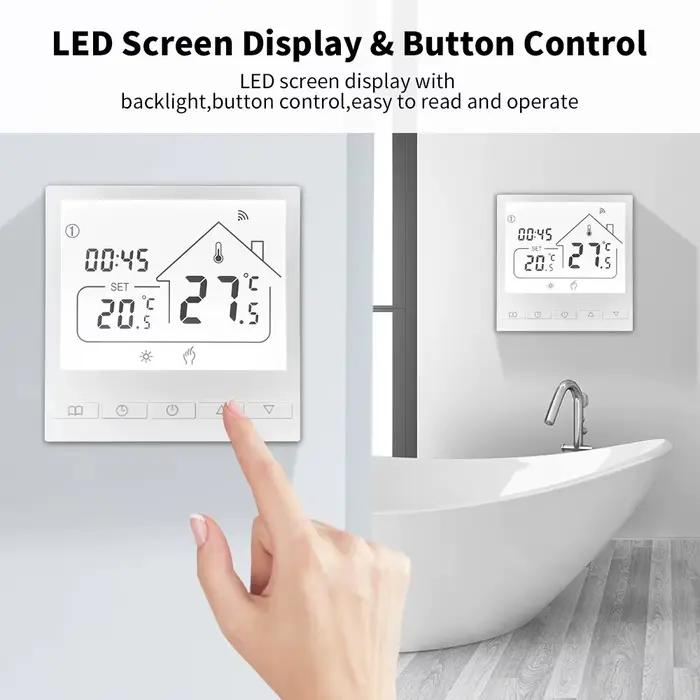 Thermostat intelligent WiFi pour chaudière à eau/gaz