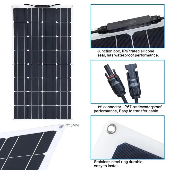 Panneau solaire Mono Flexible 200W 100W