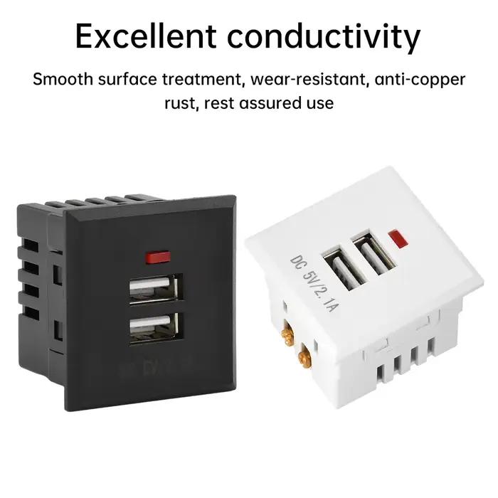 5V 2.1A double prise de courant USB intégré chargeur de téléphone portable