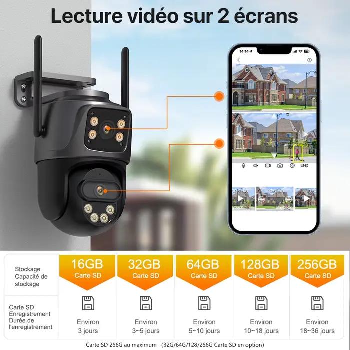 Caméra IP 6K 9MP HD WiFi