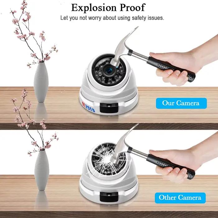 Caméra de surveillance dôme intérieure et extérieure IP/1080P/960P/720P