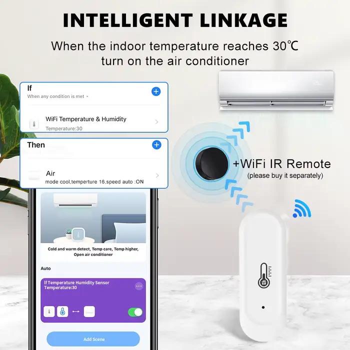 Capteur de température et d'humidité WiFi Tuya