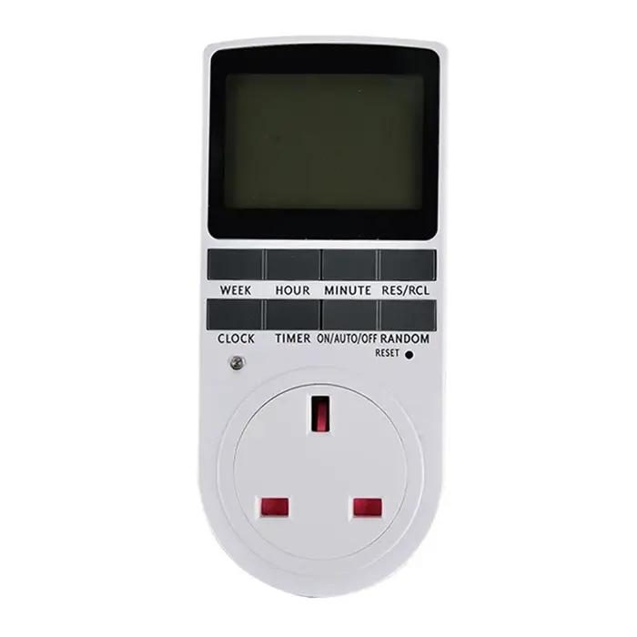Minuterie numérique Programmable, interrupteur de temps, sortie 230V 220V 120V 16A 15A 13A 10A UK EU US, prise de minuterie de cuisine 60Hz