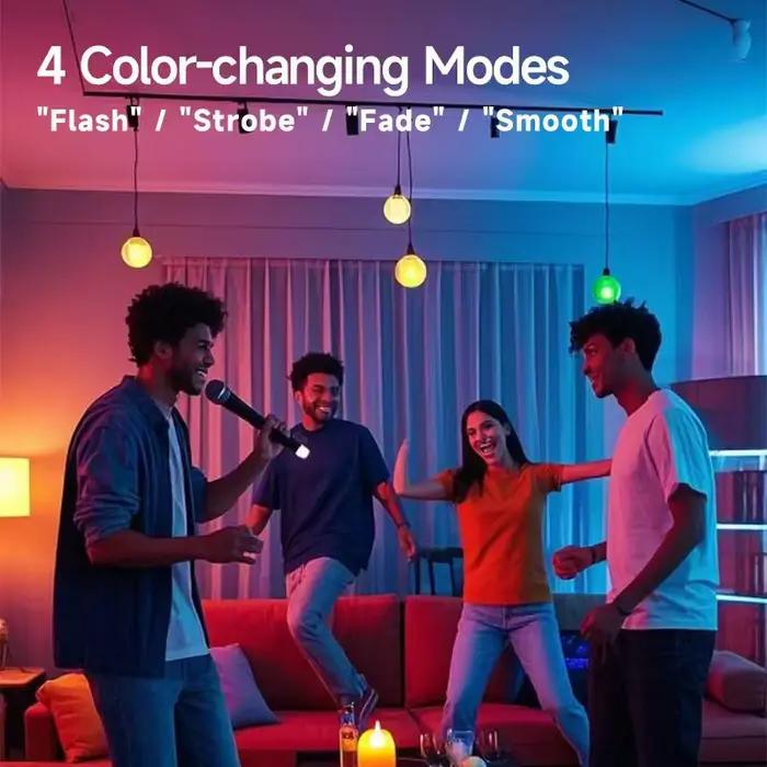 Ampoule rechargeable avec télécommande Dim & RGB