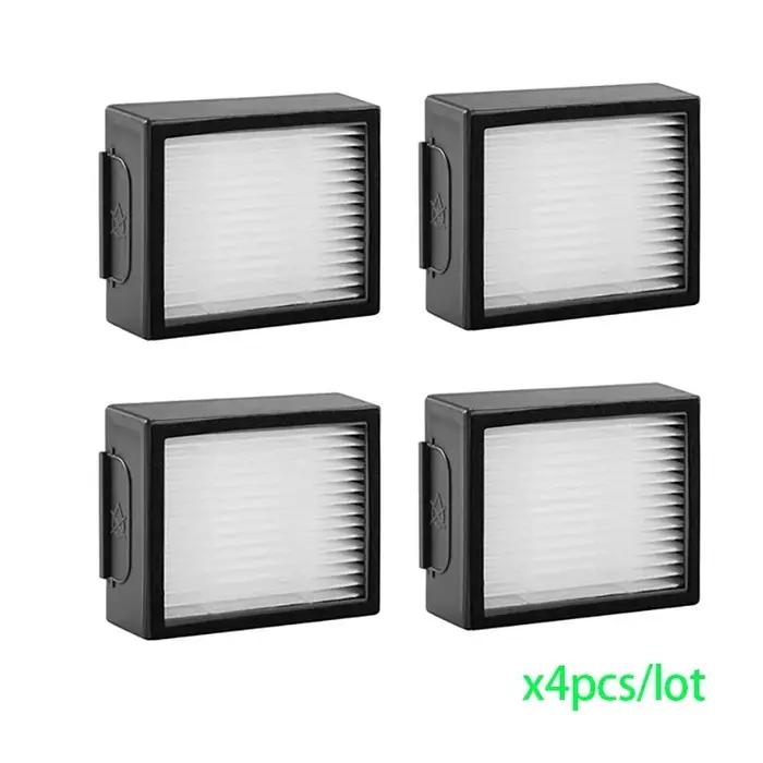 Filtre HEPA pour aspirateurs robot iRobot Roomba série i7 E5 E6 en caoutchouc et tissu avec rouleau de brosse et brosse latérale en ABS plastique pour pièces d'aspirateur occasions familiales et commerciales
