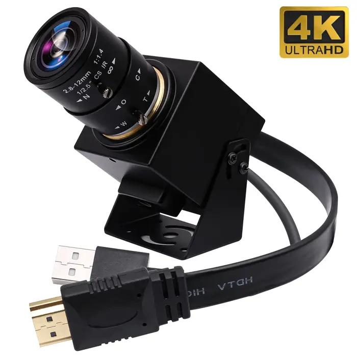 Caméra USB ELP 4K HDMI avec capteur IMX415 pour conférences vidéo et surveillance de sécurité occasions professionnelles et particuliers