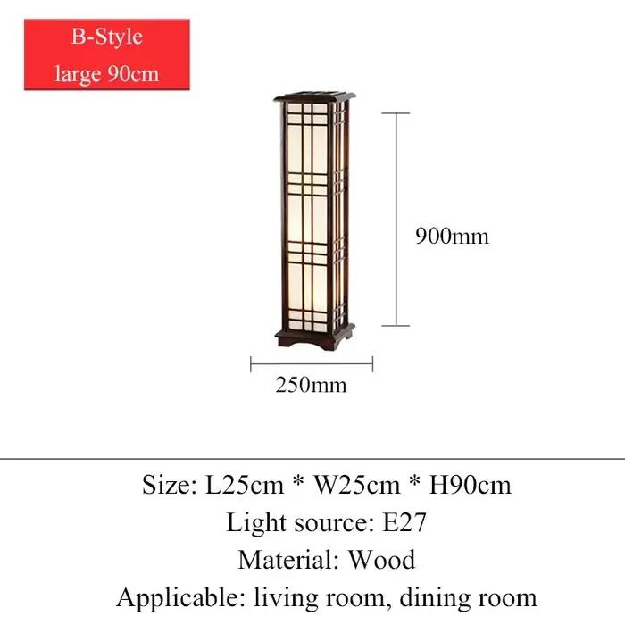 Lampadaire moderne salon pour chambre chevet décoration de la maison lumière LED abat-jour en bois massif canapé salle à manger Table d'étude luminaire