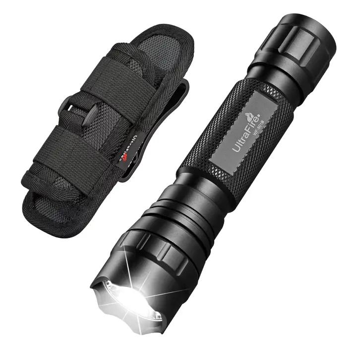UltraFire WF-501B Lampe de poche tactique à LED de police 1 mode 1200 lumens Lampe de poche militair