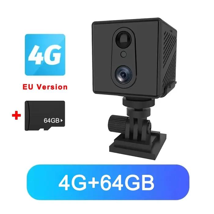 5MP 4G carte SIM Mini caméra intérieure Vision nocturne Surveillance