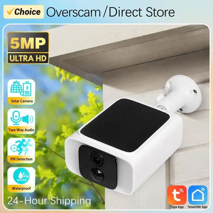 Caméra solaire sans fil 5MP Tuya Smartlife pour extérieur