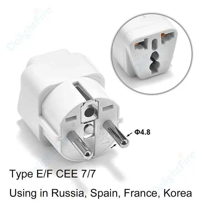 Adaptateur de prise ue AU UK US vers EU, convertisseur d'adaptateur de prise européenne, adaptateur