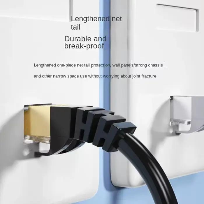 Câble Ethernet Cat6 Gigabit haute vitesse 1000Mbps câble réseau LAN blindé pour PC PS5 PS4 PS3 ordinateur portable IPTV longue durée couleurs noires et blanches différentes longueurs