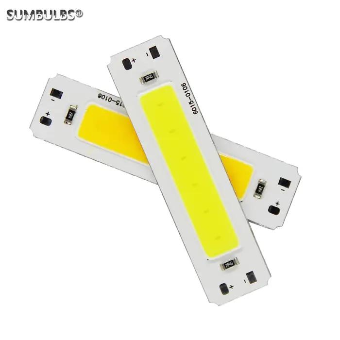 Ampoules LED SUMBULBS 5V COB 60x15mm Blanches Froides et Chaudes pour Jardin, Bricolage, Lampes de Bureau et Applications Professionnelles
