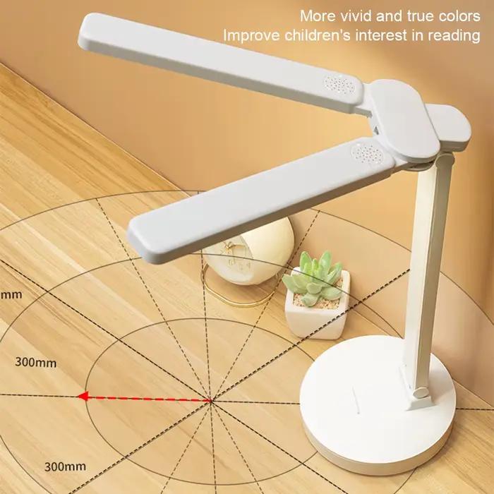Lampe de bureau LED 3 niveaux Dimmable tactile veilleuse USB Rechargeable Protection des yeux lampe