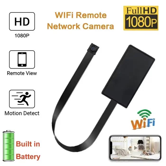 Caméra de Surveillance Mini HD 1080P avec Vision Nocturne Infrarouge pour Surveillance Maison Bureau Événements Importants Notifications Instantanées