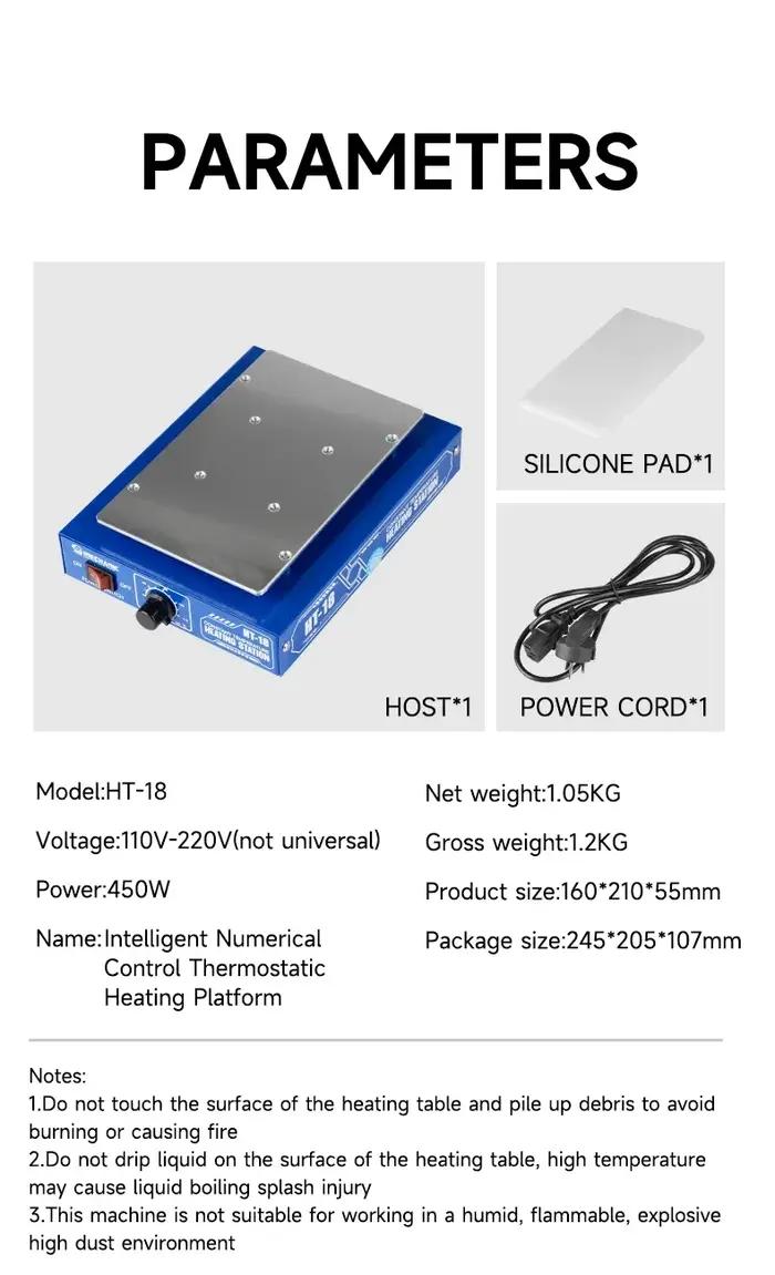 Plate-forme de chauffage numérique intelligente mécanique HT18